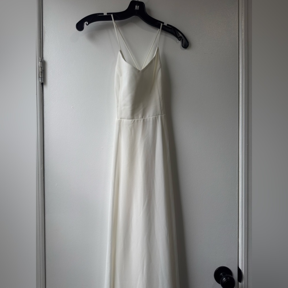 Show Me Your MuMu Godshaw Goddess White Maxi Dress Sz L - Picture 8 of 12